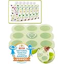 EVLA'S Baby Food Freezer Trays &amp; Reusable Food Pouches Meal Prep Combo for Babies and Toddlers, Baby Food Containers &amp; Meal Storage Perfect for Serving Homemade Healthy Smoothies &amp; Purees
