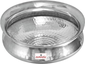 evmastu biryani handi medium size laganmutton chicken cooking serving potheavy kadhai handi 27 l aluminium
