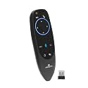 EvoFox (by Amkette) Air Smart Remote with Voice Command and Mouse Mode, Compatible with Smart/Android TV, Projectors, STB Box, PCs and Laptops (2.4GHz USB Receiver) (Black)