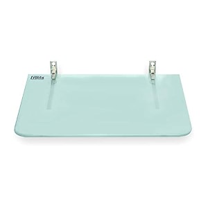 evolite premium tempered glass diamond corner and rectangle shelf for bathroom  living room  bedroom  kitchen shelves racks amp wall mount heavy duty all accessories etgs-6g9x12inch pack of 1