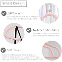 Non-Slip Velvet Hangers - Ultra Thin Space Saving Suit Hanger with 360 Degree Swivel Hook - Strong and Durable Velvet Clothes Hangers - Coat Hangers for a No Hanger Marks (Pink, Pack of 12)