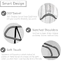 Non-Slip Velvet Hangers - Ultra Thin Space Saving Suit Hanger with 360 Degree Swivel Hook - Strong and Durable Velvet Clothes Hangers - Coat Hangers for a No Hanger Marks (Grey, Pack of 12)