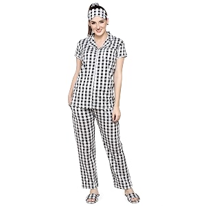 Evolove Womens Cotton Full Sleeves Collared Night