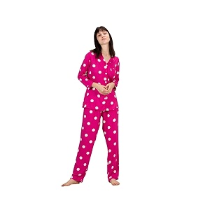 Evolove Womens Cotton Full Sleeves Collared Night