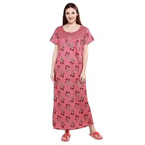 Evolove Womens Cotton Long Maxi Maternity Feeding