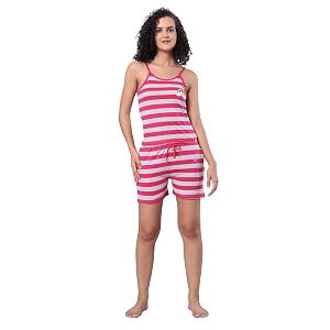 Evolove Womens Cotton Slip Short Set