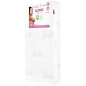 Evolur Barbie Chasing Dreams GREENGUARD Gold &amp; BSA Certified Crib and Toddler Mattress, Dual-Sided Infant &amp; Toddler Support Water-Resistant &amp; Flame-Retardant - White