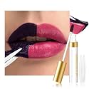 evpct Plum Red Peel Off Lip Stain Tints with Tweezer, Matte Lipstick Lip Stain Gloss Long Lasting Waterproof for Women, Non-stick Cup Lipstick Peel Off High Pigmented 24 Hours Original Lips Stains, 10
