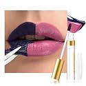 evpct Rose Peel Off Lip Stain Tints with Tweezer, Matte Lipstick Lip Stain Gloss Long Lasting Waterproof for Women, Non-stick Cup Lipstick Peel Off High Pigmented 24 Hrs Original Lips Stains, 02
