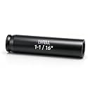 EVRBUL 1/2" Drive 1-1/16" Extra Deep Impact Socket Heavy Duty 6 Point Design Heat-Treated for Automotive Truck and Heavy Equipment Repair