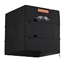 EVRBUL Down Draft Evaporative Cooler Cover Fits Downdraft Swamp Coolers Heavy Duty 420D Outdoor Cooler Cover Waterproof with 2 Windproof Buckles Air Vents Reflective Strip 34"W x 34"D x 36"H