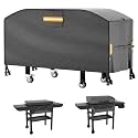 EVRBUL Flat Top Gas Grill Cover Fit for Blackstone 5483 28inches Griddle Cooking Station, Outdoor Waterproof 28" Griddle Cover, Windproof 420D 2-Burner Griddle Covers with Air Vent 59" L×26" W×33" H