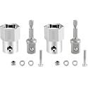 EVRBUL Upgraded Stainless Steel Top Wind Trailer Jack Crank Handle Cordless Drill Adapter with a 1/2 Inch Socket Adapter Bit (Pack of 2)