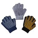 Evridwear Boys Girls Magic Stretch Gripper Gloves 3 Pair Pack Assortment, Kids One Size Winter Warm Gloves Children