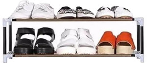 Evrum 2-Shelf-2-Door Plastic Cubort Shoe Rack Plastic