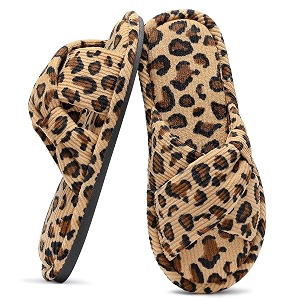 Evshine Summer House Slippers for Women Corduroy