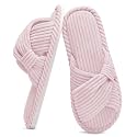 Evshine Summer House Slippers for Women Corduroy