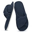 Evshine Summer House Slippers for Women Corduroy