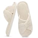 Evshine Summer House Slippers for Women Corduroy
