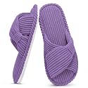 Evshine Summer House Slippers for Women Corduroy