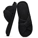 Evshine Summer House Slippers for Women Corduroy