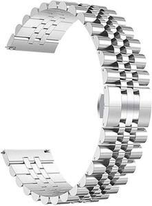 ewaccessories 18mm silver solid stainless steel jubilee watch strap quick release for men 18 mm stainless steel watch strap silver