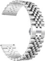 EWAccessories 18mm Silver Solid Stainless Steel Jubilee Watch Strap Quick Release For Men 18 mm Stainless Steel Watch Strap (Silver)