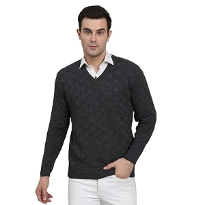 eWools Mens Winterwear Woolen Striped Sweaters