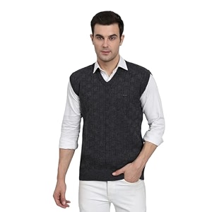 eWools Mens Winterwear Woolen Self Cardigan Sweaters