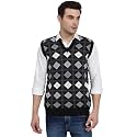 eWools Men's winterwear Woolen Checkered Sleeveless Cardigan Sweaters