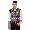 eWools Men's winterwear Woolen Checkered Sleeveless Cardigan Sweaters