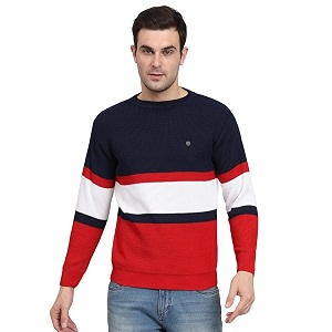 eWools winterwear Mens Woolen Striped Cardigan Sweaters
