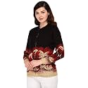eWools Women's Winter wear Round Neck Multicolor Woolen Cardigan