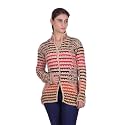 eWools Women's Winter wear Round Neck Multicolor Woolen Cardigan