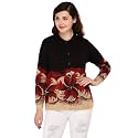eWools Women's Winter wear Round Neck Multicolor Woolen Cardigan