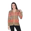 eWools Women's Winter wear Round Neck Multicolor Woolen Cardigan