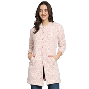 eWools Womens Winterwear Woolen Long Coat Sweater