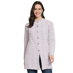 eWools Womens Winterwear Woolen Long Coat Sweater