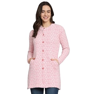 eWools Womens Winterwear Woolen Long Coat Sweater
