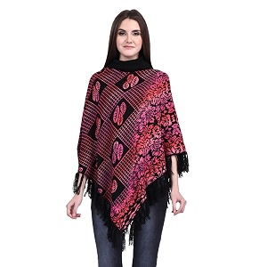 ewools women solid cape poncho coat