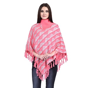ewools women solid cape poncho coat