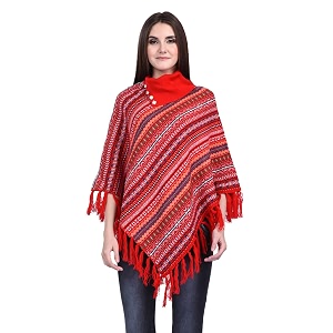 ewools women solid cape poncho coat