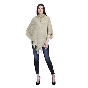 ewools women solid cape poncho coat