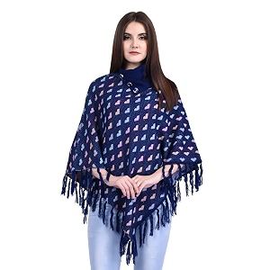 ewools women solid cape poncho coat