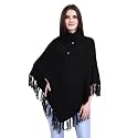 Ewools Women Solid Cape Poncho Coat