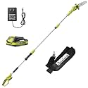 EWORK 20V 8-Inch Cordless Pole Saws for Ton Up to 14.2-Ft, Lightweight Only 6.5 Lbs, Auto Oiling Electric Pole Saw Battery Powered with Battery and Charger