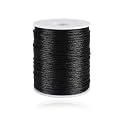 Ewparts 2mm Nylon String for Bracelets 330 Feet Black Satin Nylon Cord