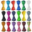 Ewparts Nylon String for Bracelets Nylon Cord 1.5 mm 200 Yards Nylon Satin Cord Silk Beading Cord Bracelet String Waxed Trim Cord for Necklace String Macrame Kumihimo Lanyard String for Jewelry Making
