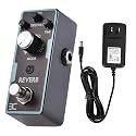 EX Mini Digital Reverb Pedal and Tip Negative 9V 2A Guitar Pedal Power Supply Adapter Pack