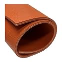 Exactly Rubber Fiber Reinforced Silicone Sheet, Red 1/8 x 18” x 36” 70A, Made in The USA, High Temp Heavy Duty Gasket Material DIY Sealing Pads Surface Protection Fiberglass Reinforcement